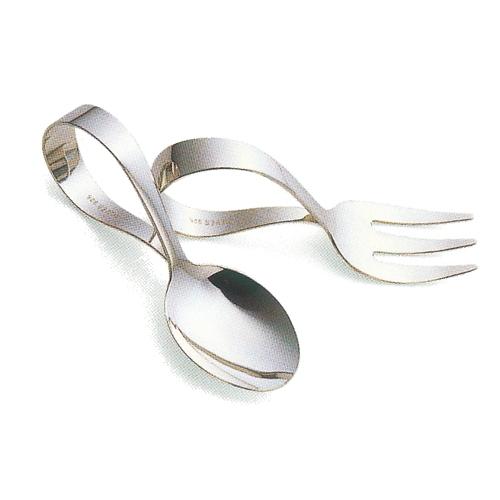 超美品 刻印無料 銀製 ベビースプーン フォークセット 無地 ご出産のお祝いに 在庫有 Duny Us