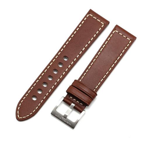 【新品】HAMILTON ベンチュラ 純正カーフストラップ ブラウン 17mm HAMILTON（ハミルトン） カーキフィールド＆キング用 純正カーフ