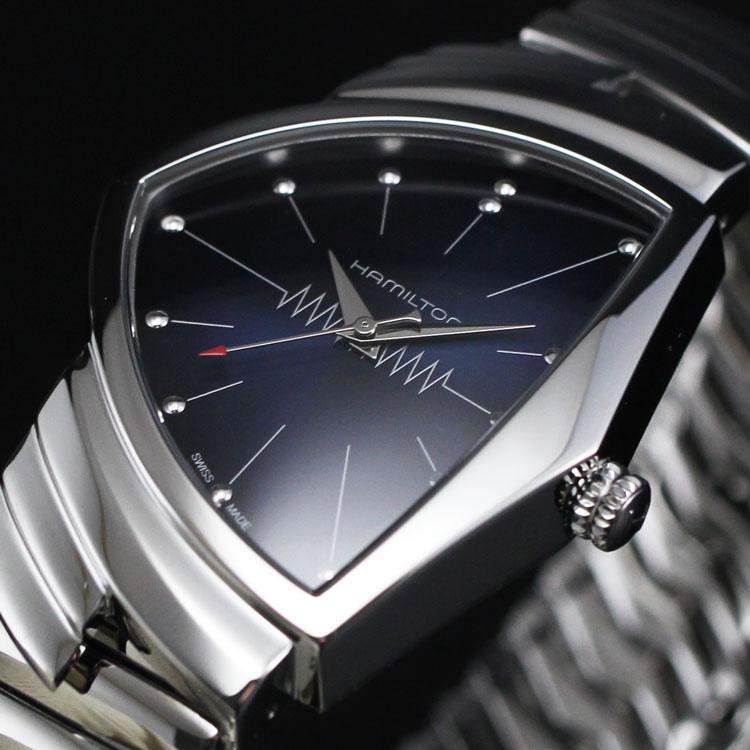 【ハミルトン公認】[選べる5年延長保証] HAMILTON ベンチュラ フレックス シルバー ブルーダイヤル VENTURA FLEX SILVER 正規輸入品 H24411142の画像