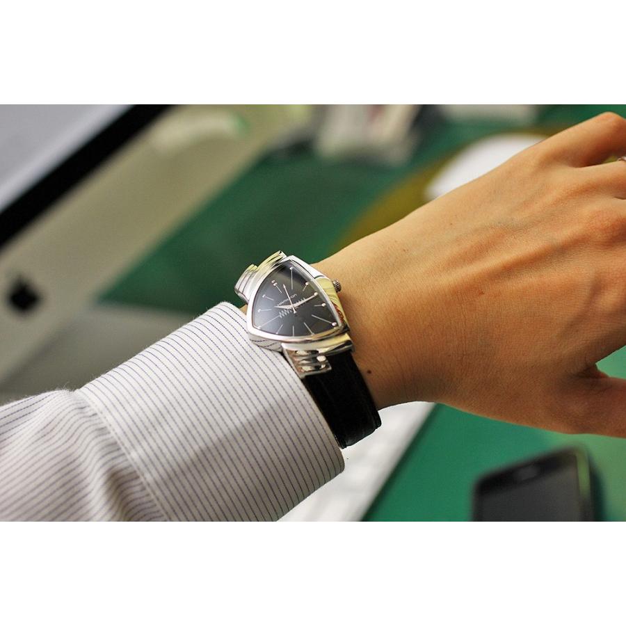 ✨美品・新品電池✨HAMILTON ハミルトン ベンチュラ クォーツ メンズ ハミルトン HAMILTON ベンチュラ クォーツ ブルー エルビス