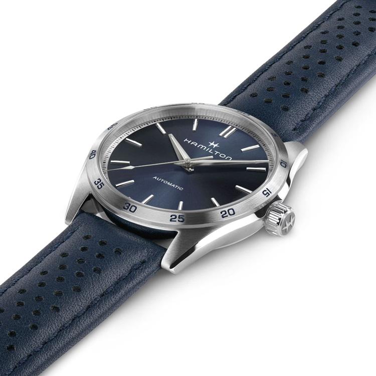 【ハミルトン公認】[即日発送][選べる5年延長保証] HAMILTON ジャズマスター パフォーマー オート 38mm ブルー JAZZMASTER PERFORMER 正規輸入品 H36215640の画像
