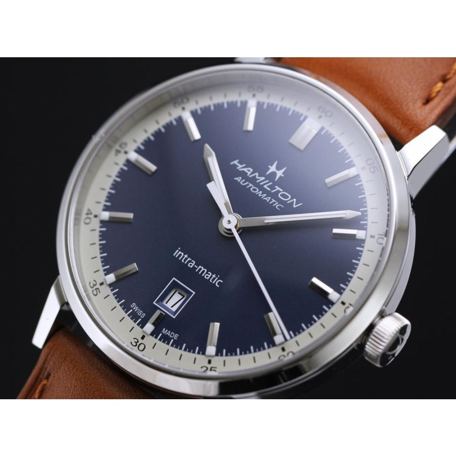 【ハミルトン公認】[即日発送][選べる5年延長保証] HAMILTON イントラマティック オート 40mm ブルー ニヴァクロン 正規輸入品 INTRAMATIC H38425540の画像