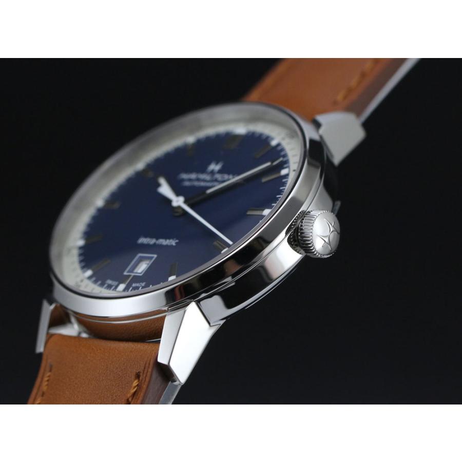 【ハミルトン公認】[即日発送][選べる5年延長保証] HAMILTON イントラマティック オート 40mm ブルー ニヴァクロン 正規輸入品 INTRAMATIC H38425540の画像