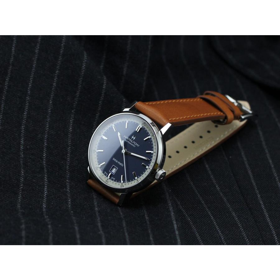 【ハミルトン公認】[即日発送][選べる5年延長保証] HAMILTON イントラマティック オート 40mm ブルー ニヴァクロン 正規輸入品 INTRAMATIC H38425540の画像