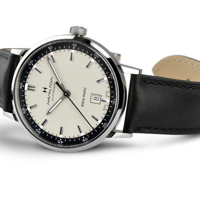 【ハミルトン公認】[即日発送][選べる5年延長保証] HAMILTON イントラマティック オート 40mm パンダ ニヴァクロン 正規輸入品 INTRAMATIC H38425720の画像