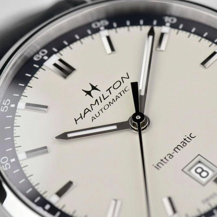 【ハミルトン公認】[即日発送][選べる5年延長保証] HAMILTON イントラマティック オート 40mm パンダ ニヴァクロン 正規輸入品 INTRAMATIC H38425720の画像