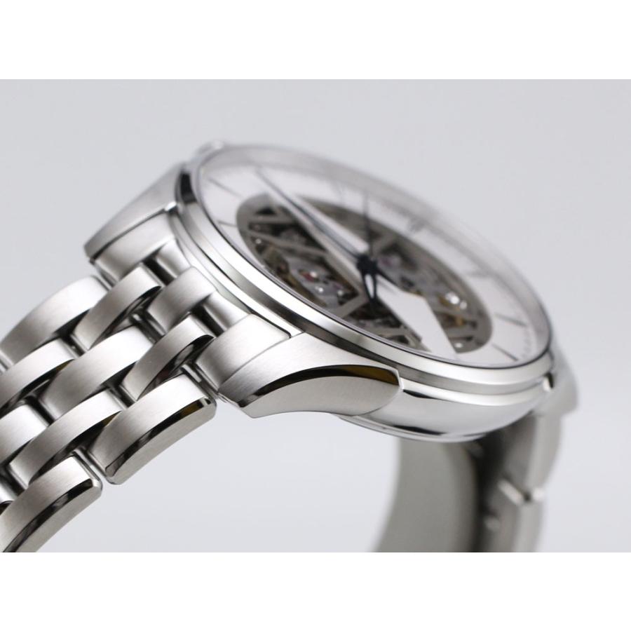 【ハミルトン公認】[即日発送][選べる5年延長保証] HAMILTON ジャズマスター スケルトン オート 40mm ホワイト 正規輸入品 JAZZMASTER SKELETON AUTO H42535110の画像