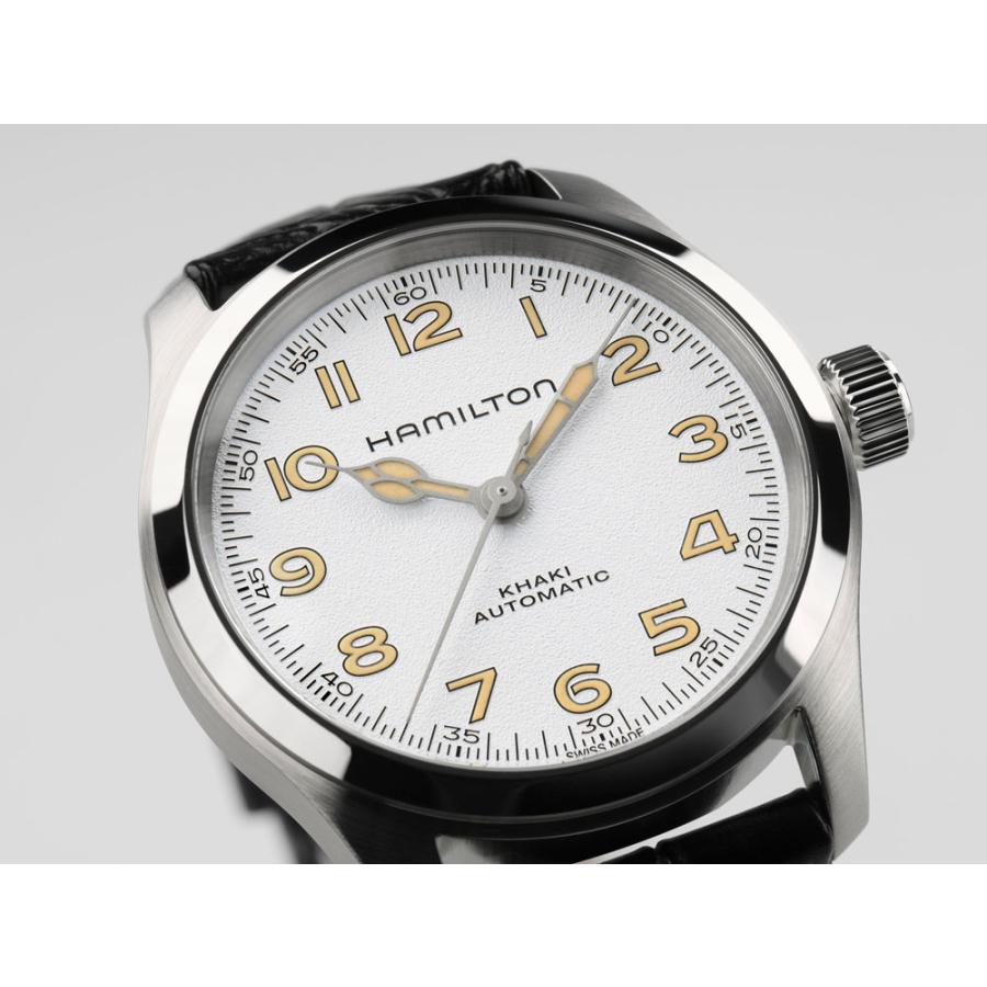 【ハミルトン公認】[即日発送][無金利ローンOK][選べる5年保証] HAMILTON カーキ フィールド マーフ オート 38mm ホワイト KHAKI FIELD MURPH 正規品 H70405710の画像