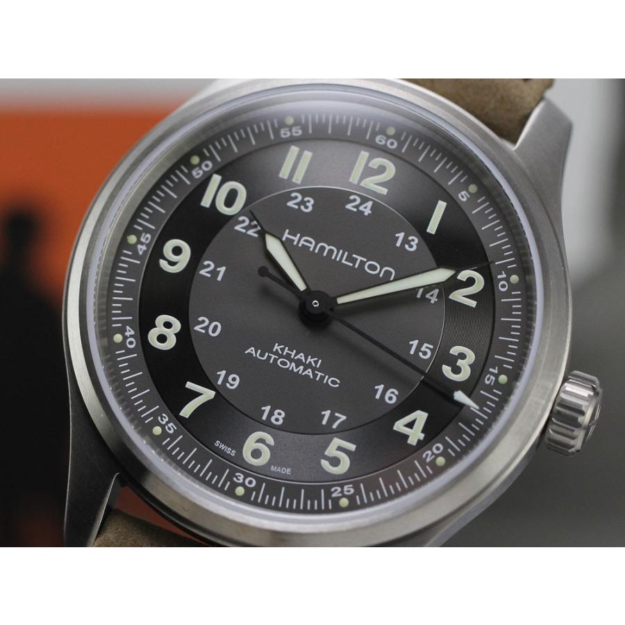 定番から日本未入荷 チタニウム H70545550 カーキ ハミルトン チタン フィールド 腕時計(アナログ)