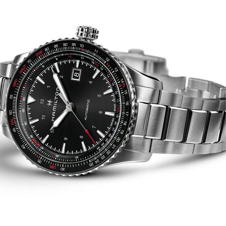 【ハミルトン公認】[即日発送][選べる5年延長保証] HAMILTON カーキアビエーション コンバーター 42mm ニヴァクロン 正規輸入品 KHAKI CONVERTER H76615130の画像