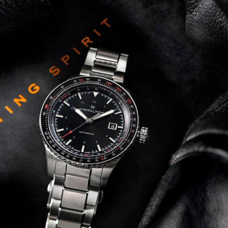 【ハミルトン公認】[即日発送][選べる5年延長保証] HAMILTON カーキアビエーション コンバーター 42mm ニヴァクロン 正規輸入品 KHAKI CONVERTER H76615130の画像