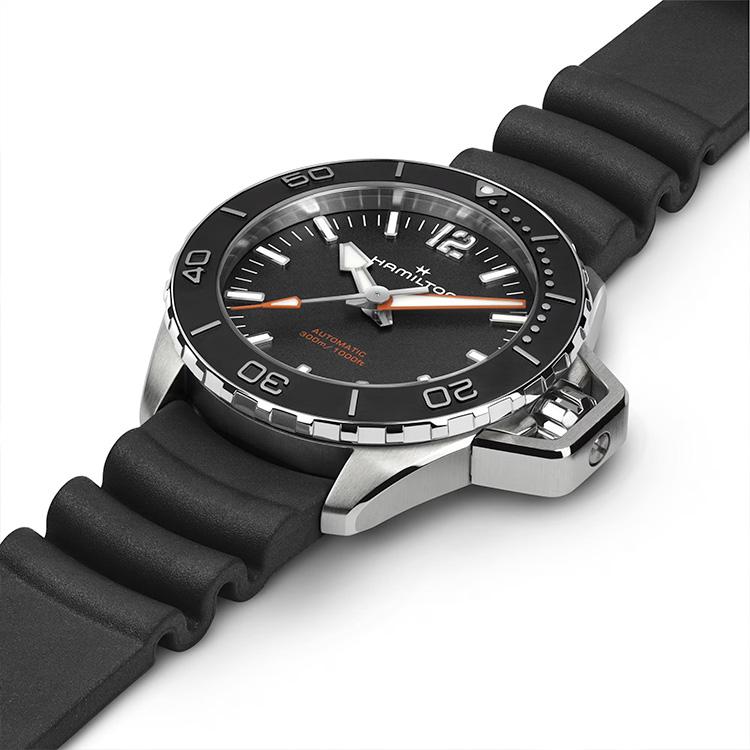 【ハミルトン公認】[即日発送][選べる5年延長保証] HAMILTON カーキ ネイビー オープンウォーター 41mm ブラック KHAKI NAVY OPENWATER 正規輸入品 H77455330の画像