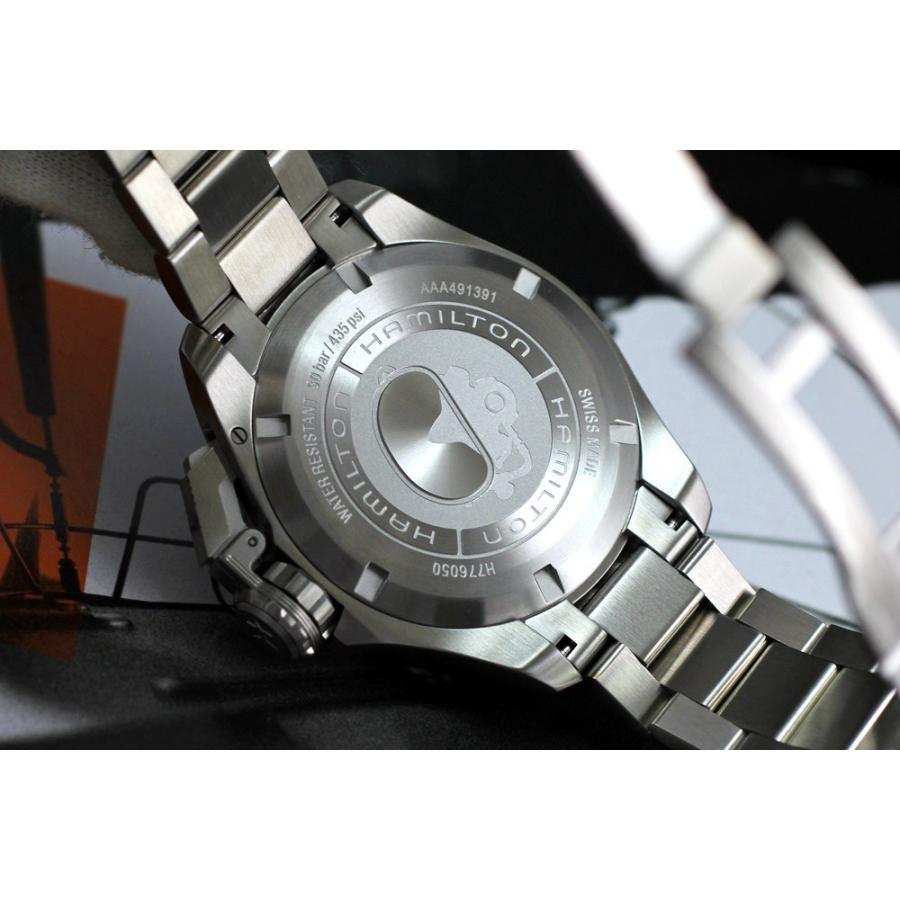 【ハミルトン公認】[即日発送][選べる5年延長保証] HAMILTON カーキ ネイビー オープンウォーター 42mm ブラック KHAKI NAVY OPEN WATER 正規輸入品 H77605135の画像