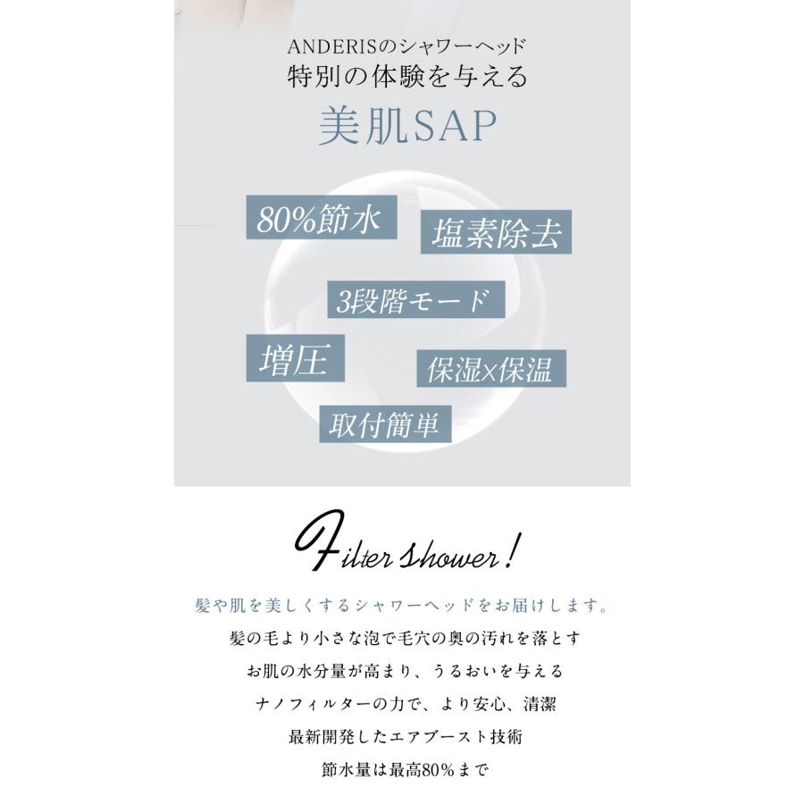 最大60%OFFクーポン シャワーヘッド 節水 増圧 塩素除去 浄水 シャワー