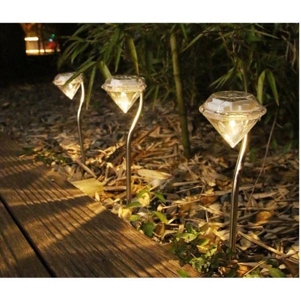 ソーラーライト 屋外 防水 4本セット ガーデンライト おしゃれ