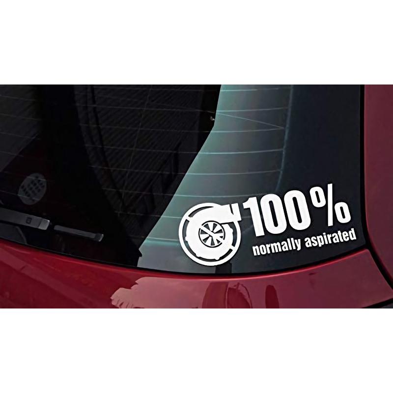 Na車 かわいい 文字ステッカー ホワイト 100 Normally Aspirated 自然吸気 シール ドレスアップ 白 デザイン 車 バイク 汎用 Jx Noturbo Wh Jxshoppu 通販 Yahoo ショッピング