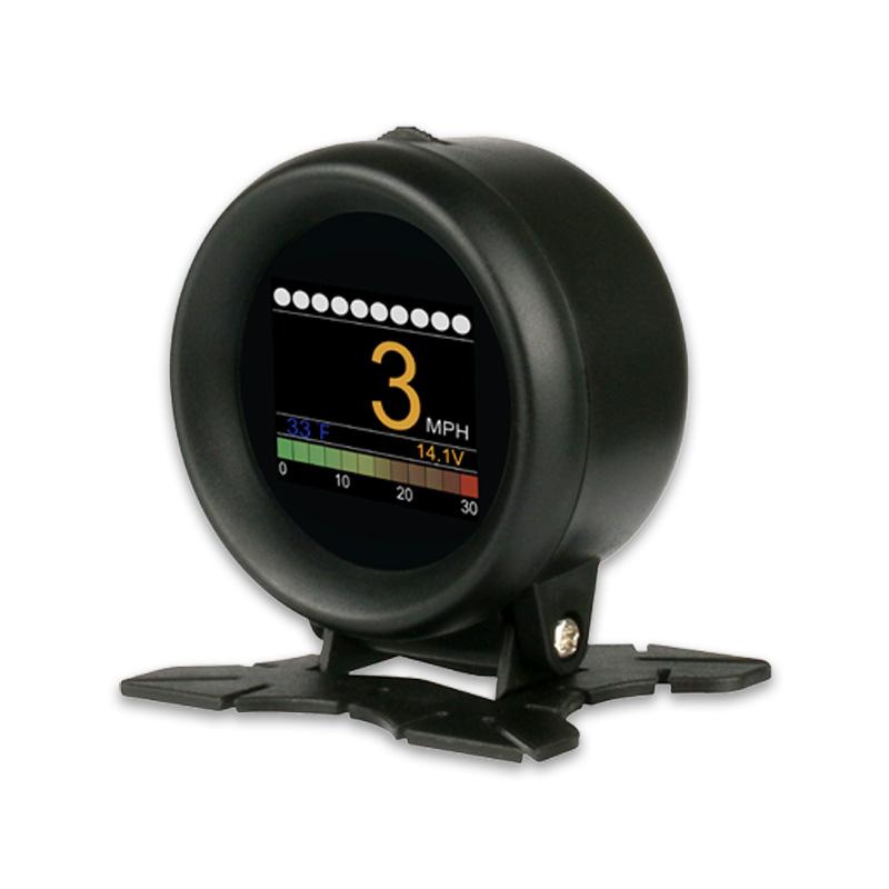 OBD2 接続 追加メーター 電圧計 回転計 タコメーター デジタル 液晶