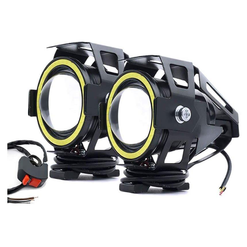 バイク LED フォグランプ 2個 後付け 7000K CREE U7 補助 ライト 汎用