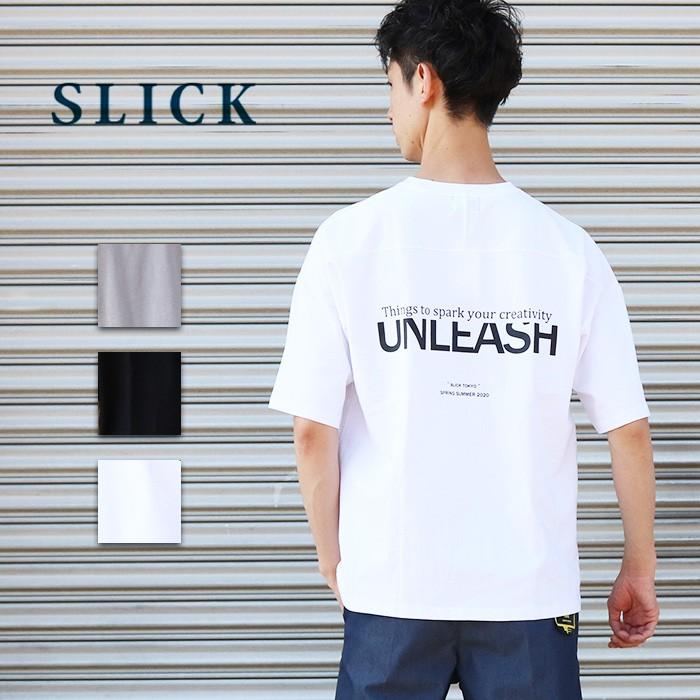 Slick スリック ドロップショルダー プリント Tシャツ 半袖 ワイド ビッグシルエット 春夏 メンズ 大人 紳士 男性 Jxt Style 通販 Yahoo ショッピング