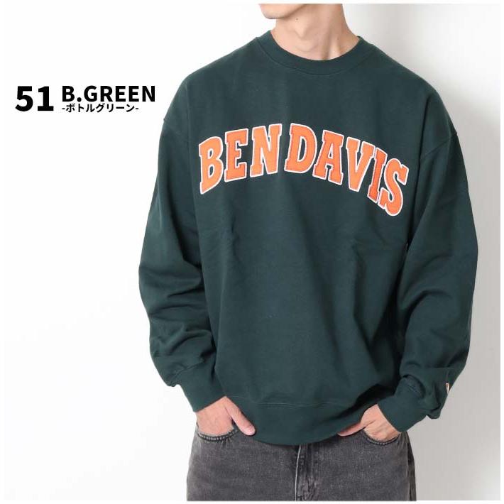 BEN DAVIS（ベンデイビス） ロゴパッチHDクルーネック C-2780036