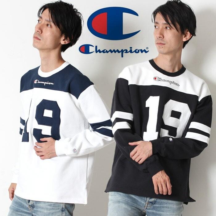 Champion チャンピオン クルーネックスウェット ロングスリーブ ロンt 長袖 C3 N023 メンズ フットボールt ストリートカジュアル Cロゴ ストリート アメカジ C3 N023 Jxt Style 通販 Yahoo ショッピング