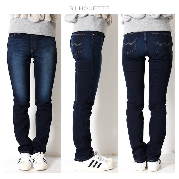 エドウィン ジャージーズ デニム Edwin Jerseys 裏起毛 暖 スリムストレート ミスエドウィン Erw12l レディース ストレッチ デニムパンツ 冬用 暖かい Erw12l Jxt Style 通販 Yahoo ショッピング