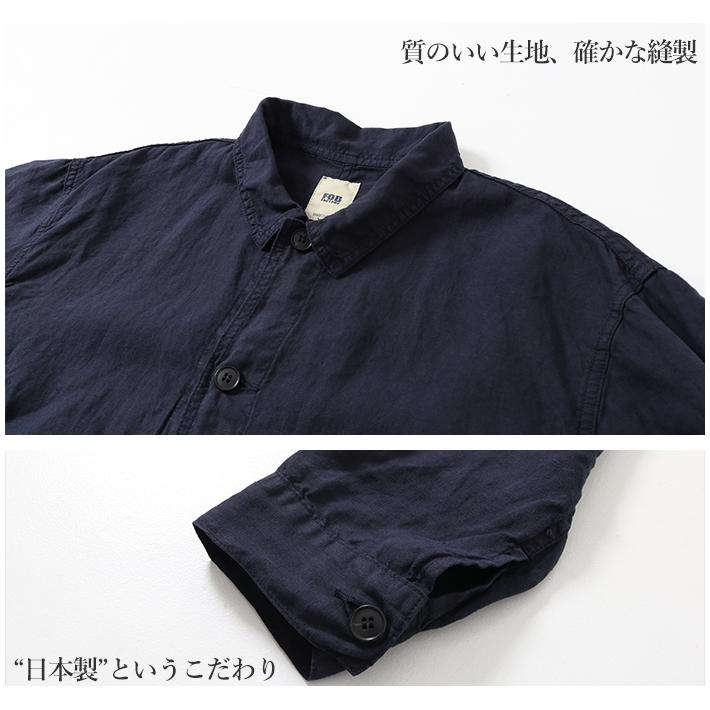 FOB FACTORY（エフオービーファクトリー） メンズ 長袖シャツ 麻 春夏