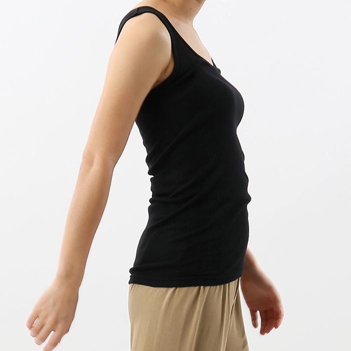 シャンドラローズオリジナル　スクエアタンクトップ2枚セット 一部追加予約》オーガニック コットン 2WAY リブ タンクトップ｜ SHIPS