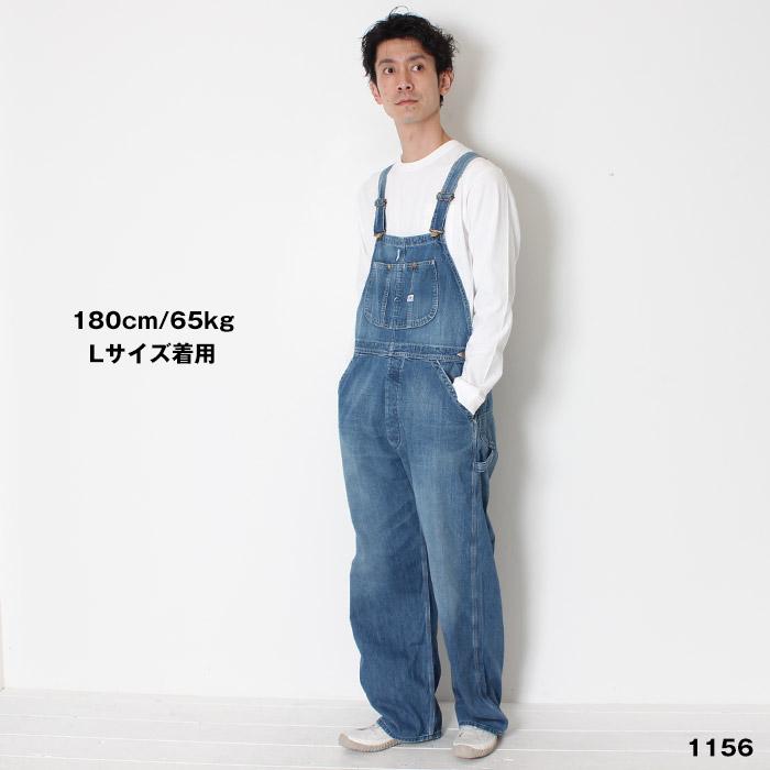 LEE リー DUNGAREES OVERALL ダンガリーズ オーバーオール LM7254 サロペット デニム パンツ メンズ ユーズド ルーズ｜jxt-style｜08