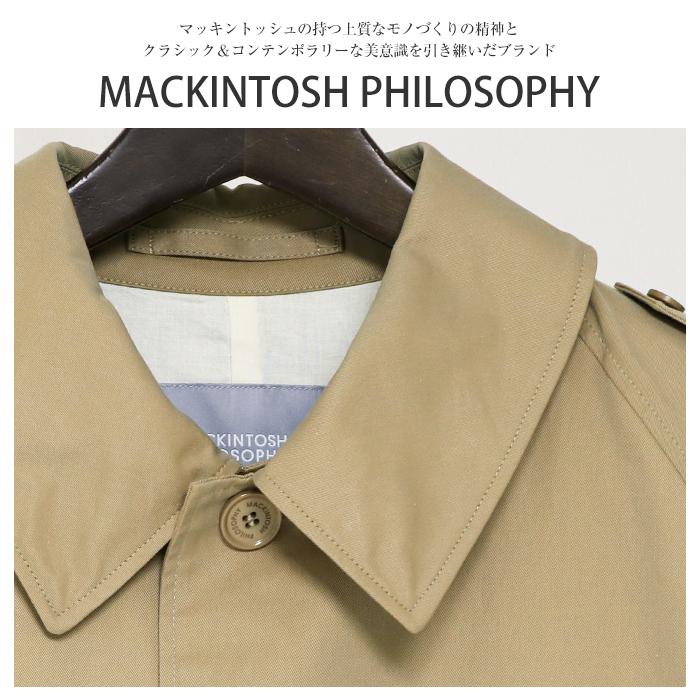 Mackintosh Philosophy マッキントッシュ フィロソフィー CRAWLEY  クローリー ステンカラーコート R9A13-890 レディース ロング コート｜jxt-style｜02