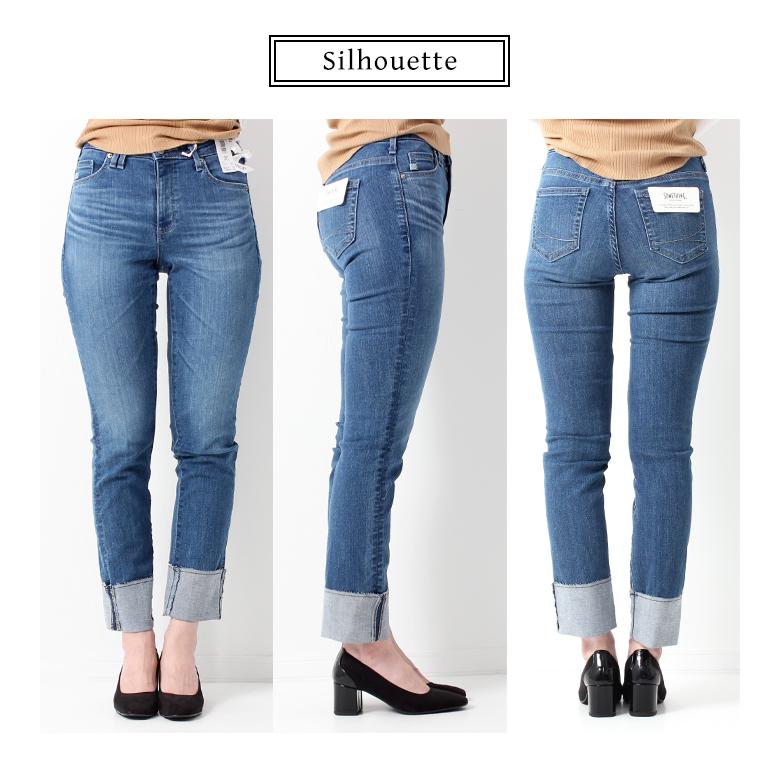 SOMETHING（サムシング） ELSA CROP ロールアップ ジーンズ [Lot