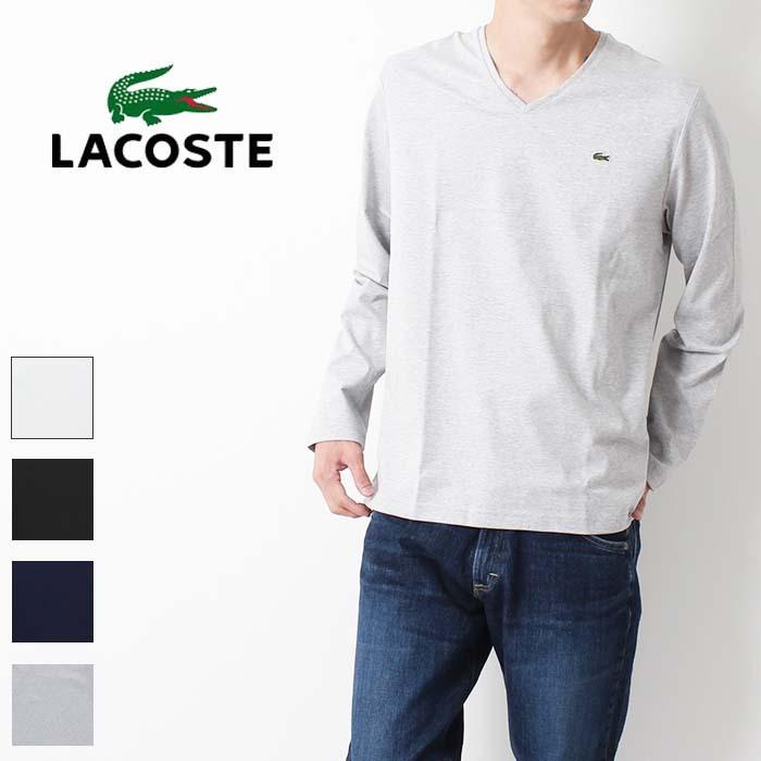 Lacoste ラコステ Vネックロングtシャツ Th0397l Tシャツ Vネック ロンt 長袖 無地t 無地 ロゴ メンズ シンプル 白 黒 Th0397l Jxt Style 通販 Yahoo ショッピング
