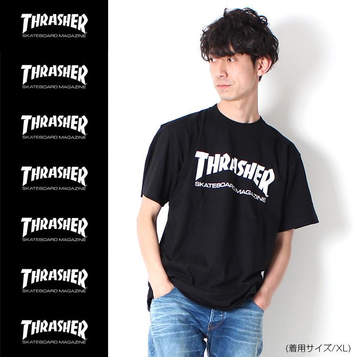 THRASHER スラッシャー ロゴT 半袖 トップス マグロゴ MAG LOGO S/S TEE TH8101 LOGO スケーター ストリート プレゼント リンクコーデ お揃い STREET｜jxt-style｜03