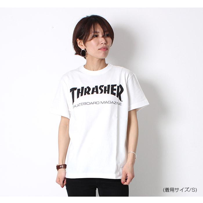 THRASHER スラッシャー ロゴT 半袖 トップス マグロゴ MAG LOGO S/S TEE TH8101 LOGO スケーター ストリート プレゼント リンクコーデ お揃い STREET｜jxt-style｜04