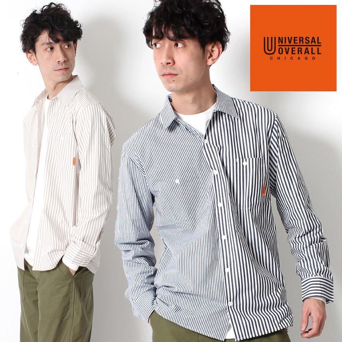 Universal Overall ユニバーサルオーバーオール クレイジーストライプ オープンカラーシャツ U B メンズ ストライプ シャツ U B Jxt Style 通販 Yahoo ショッピング