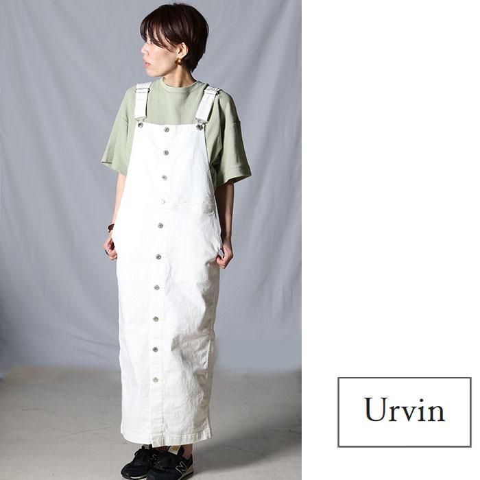 URVIN アービン フロントボタン ジャンパースカート UK130401-UK148102-UK148302 レディース デニム ホワイト 日本製 ジーンズ｜jxt-style｜04