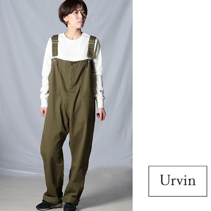 URVIN アービン ベイカー サロペット パンツ UP399201 レディース  ベイカーパンツ キャメル グリーン ブラック 綿 日本製 国産｜jxt-style｜06