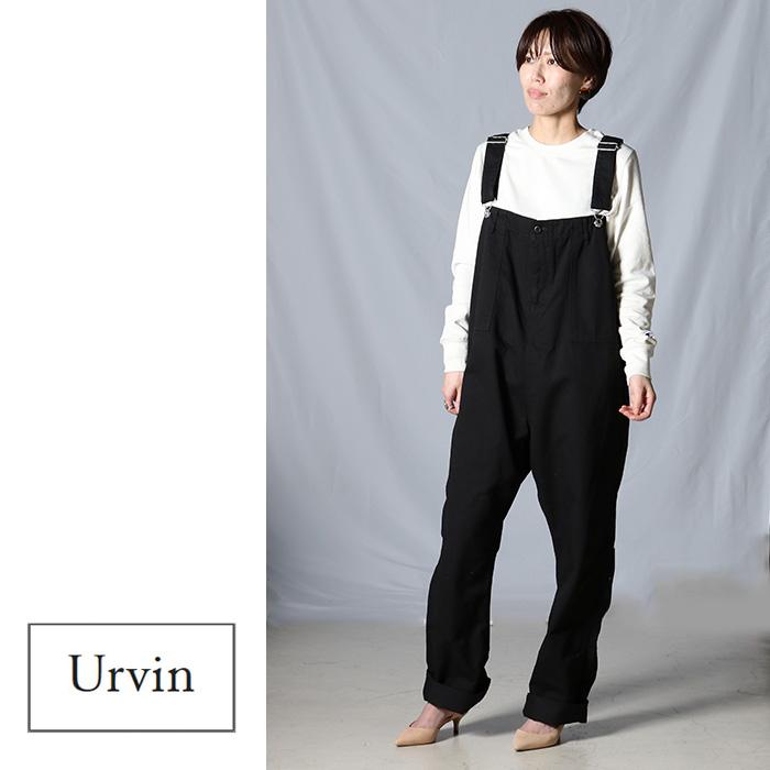 URVIN アービン ベイカー サロペット パンツ UP399201 レディース  ベイカーパンツ キャメル グリーン ブラック 綿 日本製 国産｜jxt-style｜08