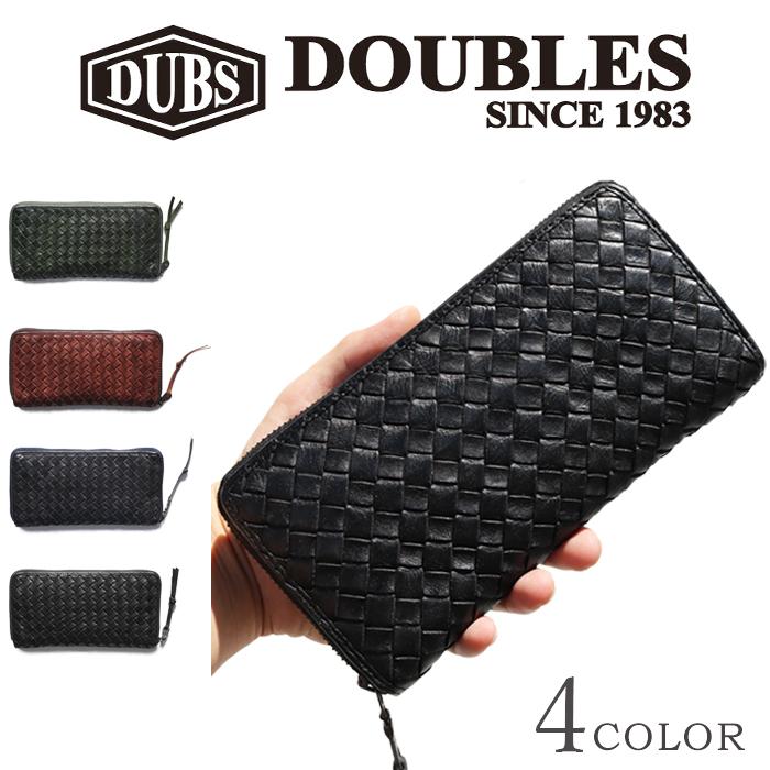 DOUBLES ダブルス 長財布 レザー メッシュ ラウンドジップ DOUBLES ダブルス 長財布 レザー メッシュ ラウンドジップ