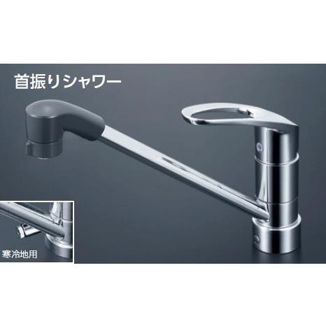 KM5011JTF　KVK　シングルレバー式シャワー付混合栓　上施工　一般地用 | KVK