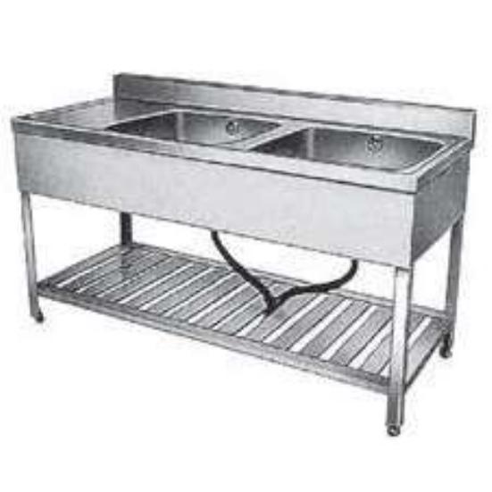 1ST-1245 ニッサンハロー ステンレス製一槽水切シンク（板金タイプ