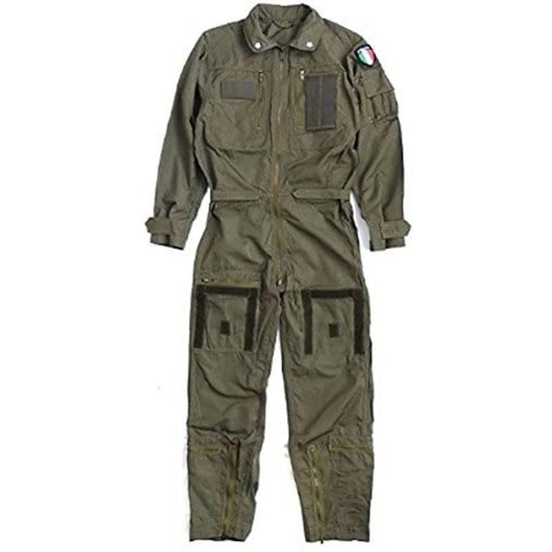 日本の職人技 イタリア軍放出ノメックス 難燃性 フライトカバーオール未使用デットストック 50 L相当 コート アウター Maquitop Com Pe