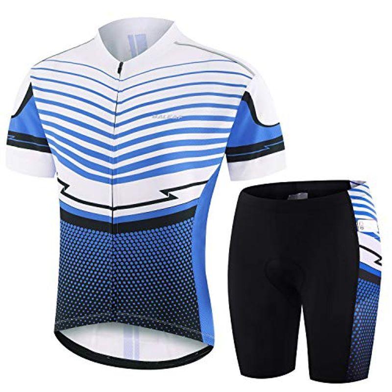 爆安プライス バリーフ Baleaf サイクルジャージ 半袖 メンズ 上下セット サイクルウェア サイクリングウェア 自転車服 ハーフショーツ 男性用 コンビニ受取対応商品 Turningheadskennel Com