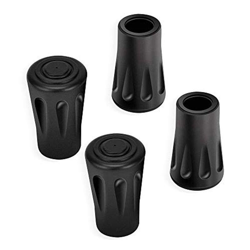 代引き不可 トレッキングポール キャップ 4個セット 交換用 ラバーキャップ ストック ゴム 取り替え用 ストックキャップ 登山 スキー ウォ