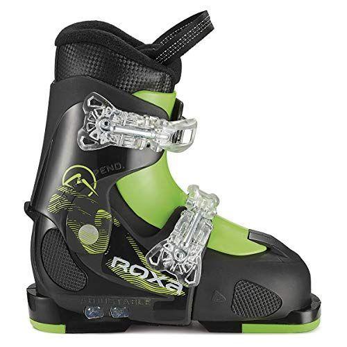 Roxa ロクサ ジュニア スキーブーツ Chameleon ブラック ライム サイズアジャスト式 子供用 フリースタイルスキー ブーツ お求めやすく価格改定