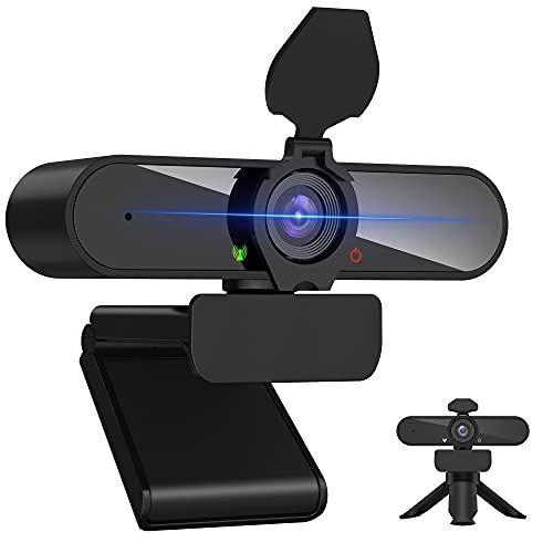 KIWI Design ウェブカメラ HD1080P 200万画素 高画質パソコンカメラ ワイドサイズ対応 内蔵マイク skype会議用PC