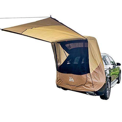 Hasika ハシカ テールゲート シェード 日よけ テント 車 旅行 小型から中型サイズ Suv 防水 3000mm イエロー 春先取りの