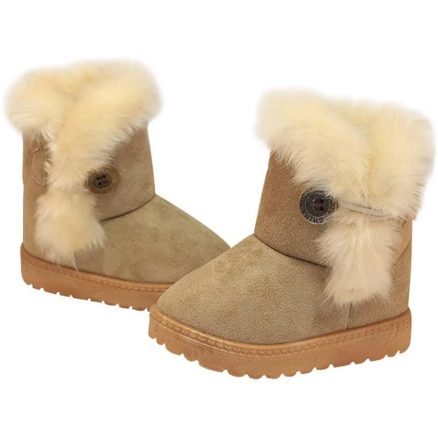 超熱 スノーブーツ キッズ 幼児 ベビーシューズ 冬 ベビー用ショートブーツ ファー裏地付き 子供 女の子 男の子 Wantannas Go Id