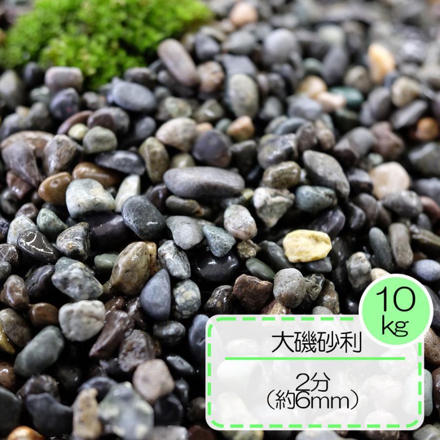砂利 グレー 園芸 敷砂利 水槽 天然石 ガーデニング アクアリウム フィリピン 大磯砂利 2分 約6ｍｍ 10kg 華麗