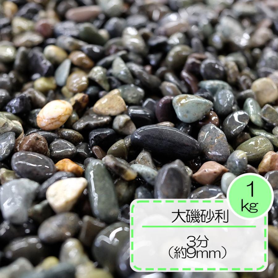 砂利 グレー 園芸 敷砂利 水槽 天然石 ガーデニング アクアリウム フィリピン 大磯砂利  3分 約9ｍｍ 1kg